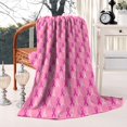 thumbnail image 2 of Pink Breast Cancer Blanket,Comfortable Soft Flannel Throw Blanket,All Season,Warm Lightweight Blankets for Sofa Bed Couch Living Room Chair,50"x60", 2 of 4
