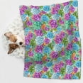 thumbnail image 6 of Pofeuu Succulents Print Puppy Blanket,Dog Blankets,Pet Blanket Cozy Cat Blankets for Indoor Cats, Fuzzy Pet Blanket for Kitten Doggy Dog Blankets-Small, 6 of 8