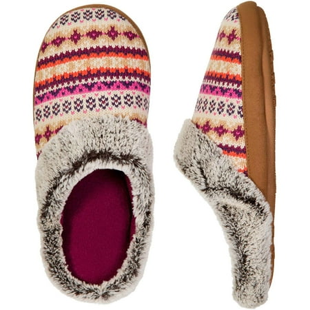 Dear Foams Womens Dearfoam Knit Clog
