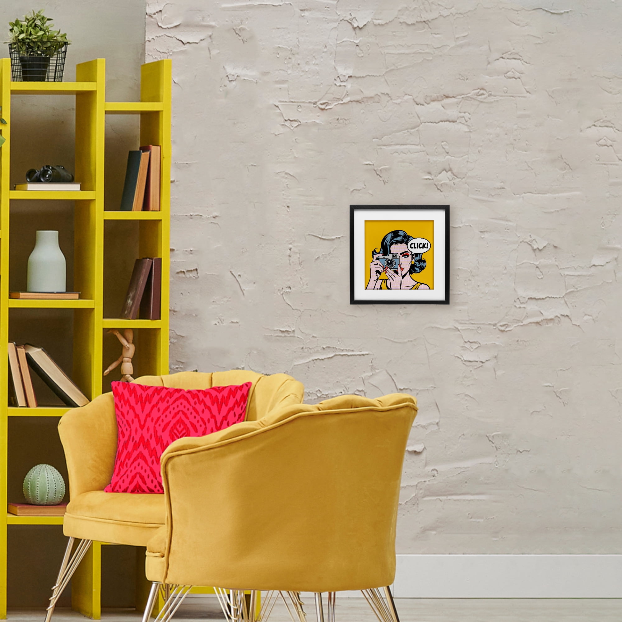 Stupell Industries Click Retro Photographer Black Framed Print Under Glass, design by Andreas Magnusson