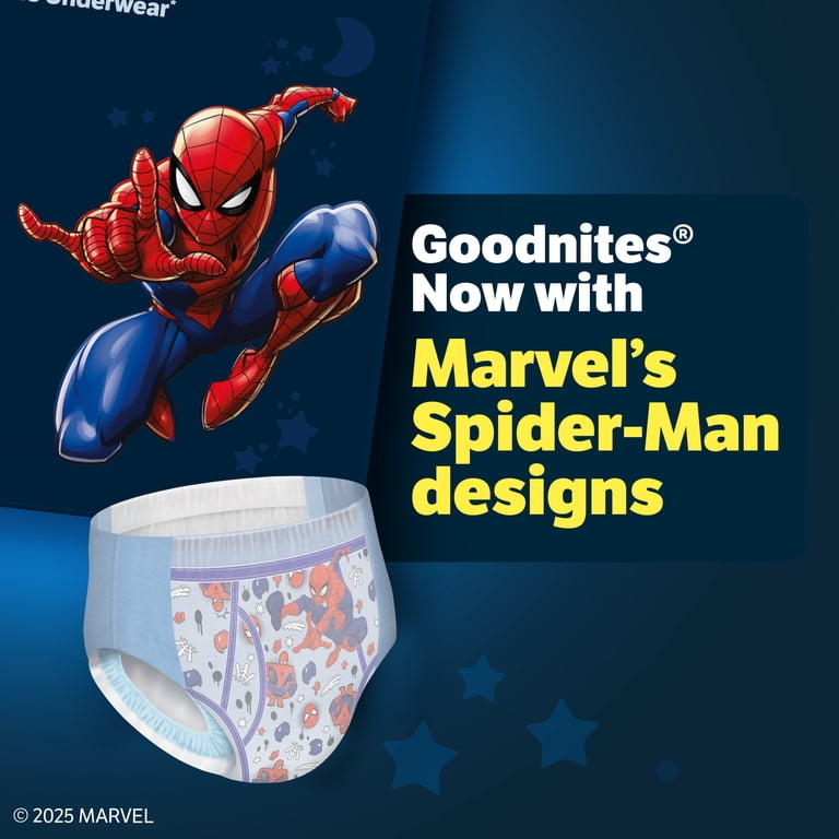Goodnites Boys Nighttime Bedwetting Underwear, S/M (43-68 lbs), 44