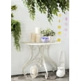 thumbnail image 2 of SAFAVIEH Annalise Outdoor Patio Semi-Circle Accent Table, Antique White, 2 of 5