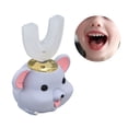 thumbnail image 3 of Cepillo de dientes eléctrico para la boca cepillo de dientes en forma de U carga USB dibujos animados cepillo de dientes en forma de U para niños con cabezal de cepillo de ANGGREK Otros, 3 of 8