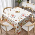 thumbnail image 2 of Fall Tablecloth Square 54 x 54 Inch Thanksgiving Maple Leaf Table Cloth Polyester Fabric Farmhouse Harvest Autumn Table Cover for Kitchen Party Picnic Outdoor Decor, 2 of 6