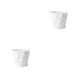 thumbnail image 3 of Wosthever Maceta de plástico con bandeja para suculentas, maceta para jardín de guardería, macetas ligeras estables nórdicas para el hogar, Blanco 2piezas, 3 of 6