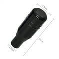 thumbnail image 5 of AAOMASSR Universal Aluminum Automatic Car Black Gear Stick Shift Knob Lever Shifter Automatic Car Stick Shift Knob Cover Lever Universal Fit (Black), 5 of 5