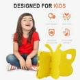 thumbnail image 2 of ELEHOLD Cute Kids Case for Amazon Kindle Fire HD10/HD 10 Plus 11th/13th Gen (2021/2023) Kids Friendly EVA Butterfly Wings Kickstand Heavy Duty Rugged Shockproof Protective Case - Yellow, 2 of 9