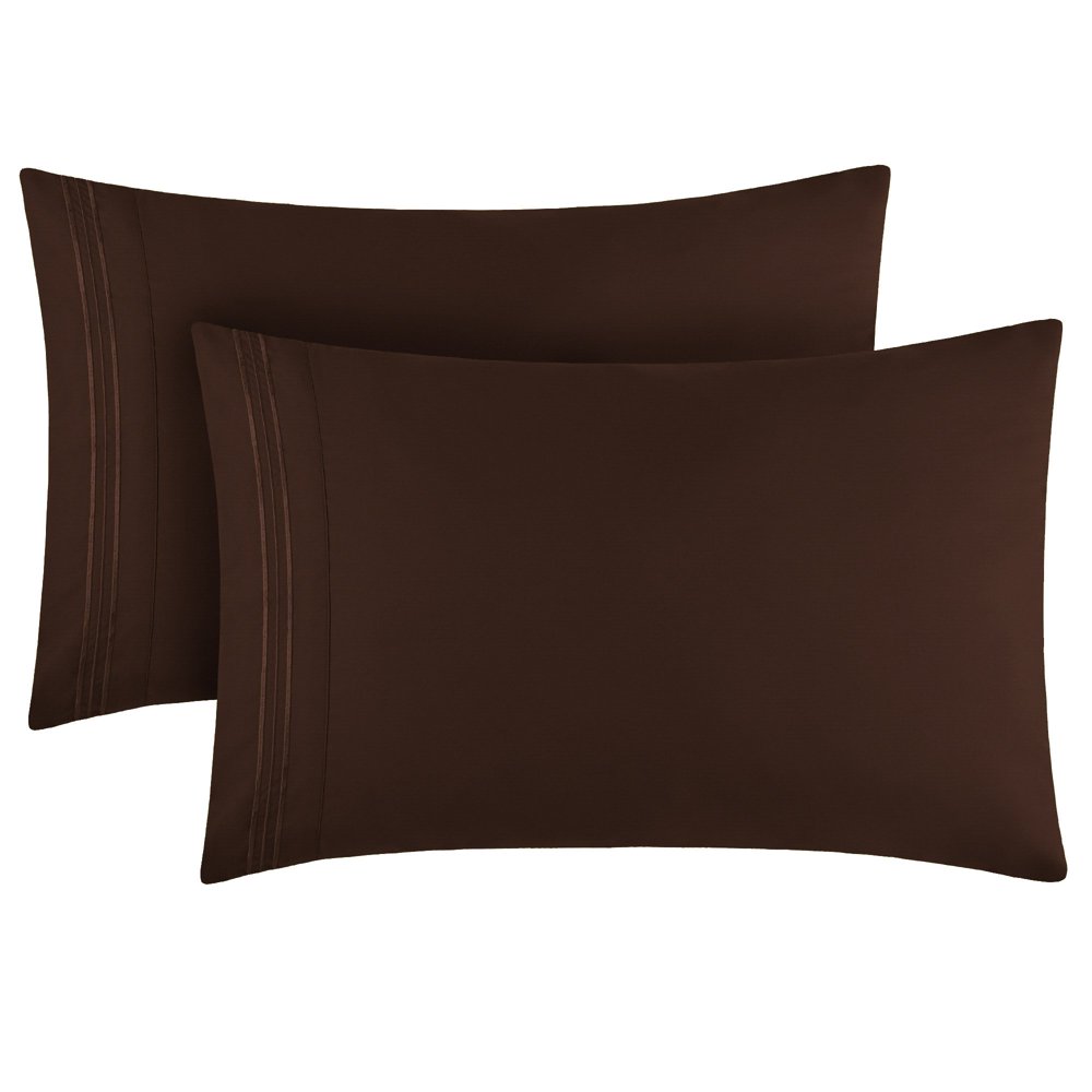 Mellanni Bed Pillowcase Set Brushed Microfiber 1800 Collection