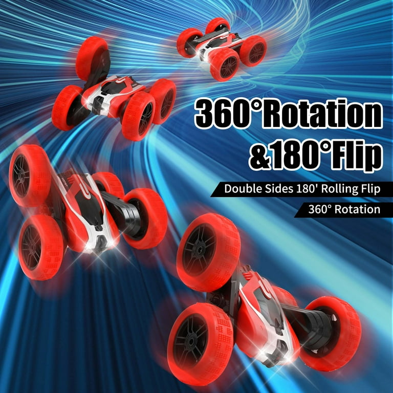 2 Em 1 Carro De Controle Remoto, 360 ° Flips Dupla Lados Rotating