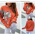 thumbnail image 3 of Tralilbee Chandail en Chenille à Col Rond pour Femmes, 3 of 5