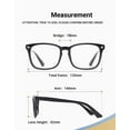 thumbnail image 4 of Somnr Blue Light Filter Computer Glasses for Blocking UV Blue Ray Minimize Headache [Anti Digital Eye Fatigue] Transparent Lens, Unisex - Black, 4 of 6