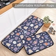thumbnail image 5 of SKYSONIC Cartoon Owl Ghost Bat Kitchen Rugs 2 Pieces, Cute Halloween Floor Mat Room Area Rug Washable Carpet Perfect for Living Room Bedroom Entryway, 5 of 7