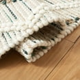 thumbnail image 5 of SAFAVIEH Natura Yamashita Geometric Area Rug, Ivory/Emerald, 6' x 6' Square, 5 of 8