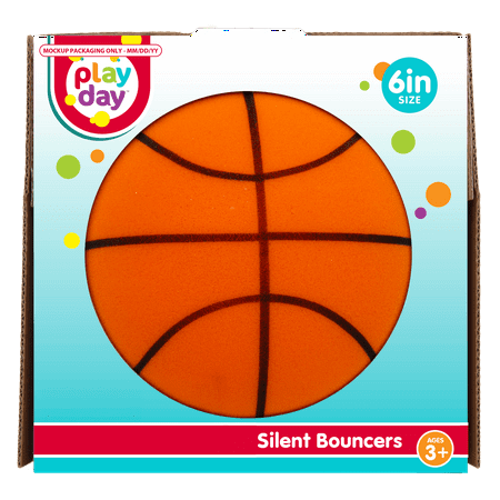 Play Day Silent Basketball, 6 inch