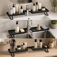 thumbnail image 6 of Sink Shelf Above The Sink - No Drill Countertop Organizer Rack for Bathroom & Kitchen, Faucet Wrap Around Storage with Mesh Drip Tray for Soap & Sponges, 6 of 6