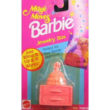 Barbie Magic Moves JEWELRY BOX Just Wind It Up & It Works! Perfect For Barbie Bedroom (1992 Arcotoys Mattel)
