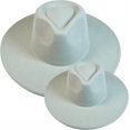 thumbnail image 1 of VERVE 8 Wide Brim Vegan Felt Rancher Hat - Women, Men, and Kids Fedora Style with Adjustable Inner Drawstring, 1 of 8