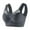 Gray, variant on Ofreoo Seamless Front Closure Mastectomy Bra Surgical Bra Pocket Breast Prosthesis Breast Forms Bralette Daily Bra