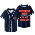 thumbnail image 2 of Bailey Zimmerman Different Night Same Rodeo Baseball Jacket Tee Women Men Short Sleeve T-Shirts, 2 of 6