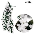 thumbnail image 1 of Indoor Outdoor Vine Simulation Garland Rattan Garden Wall Hanging Plant Artificial Flower Silk Violet WHITE, 1 of 8