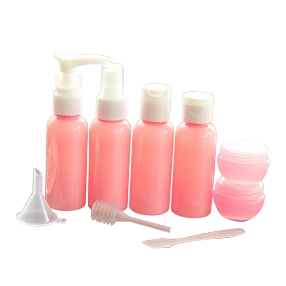Phenofice 9Pcs Travel Shampoo Bottles Refillable Plastic Bottles for Women during Travel