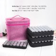 thumbnail image 4 of 126 Bottles Diamond Storage Box Shining Powder Design Diamond Embroidery Rhinestones Painting Accessory Jewelry Beads Small Parts Hand Bag Shockproof Zipper Design, 4 of 8