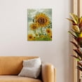 thumbnail image 2 of Christian Canvas Wall Art,Romans 15:13 Christian Wall Decor,Bible Verses Wall Decor,Christian Posters,Scripture Wall Decor,Sunflower Wall Art Decor,Christian Decor,Framed 11x14 Inch, 2 of 5
