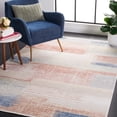 thumbnail image 2 of Safavieh  Blair Machine Washable Slip Resistant Didy Contemporary Rug 6'7" x  6'7" - Beige/Blue Rust - Round, 2 of 8