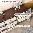thumbnail image 3 of ANPOO 9 drawer dresser for Bedroom, Farmhouse Long Dresser with Charging Station and Antique Handles, Wood Chest of Drawers for Living Room, Entryway, Hallway, Hallway, 3 of 9
