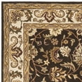 thumbnail image 4 of SAFAVIEH Royalty Eustacia Floral Wool Area Rug, Chocolate/Beige, 6' x 9', 4 of 6