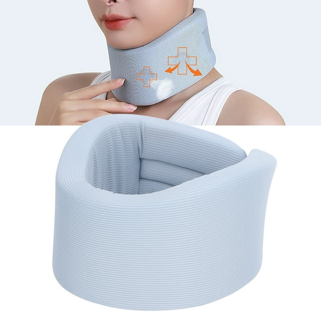Collier Cervical Soutien Soulagement Lavable Éponge Douce pour Sommeil Confortable et Travail