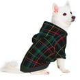 thumbnail image 3 of Bingfone Buffalo Plaid Dark Green Dog Clothes Hoodie, Pet Winter Coat,Puppy Sweatshirts For Small Dogs Boy Girl,Suitable For All Breeds-Xx-Large, 3 of 9