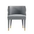 thumbnail image 1 of Manhattan Comfort Chaise de Salle à Manger Moderne en Velours Capitonné Maya Gris, 1 of 3