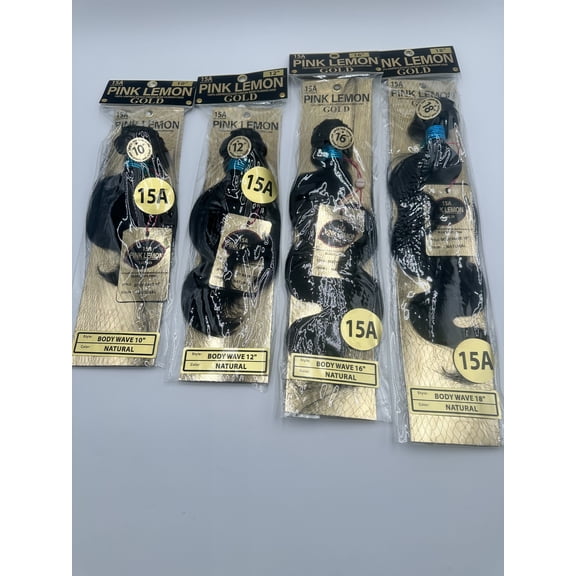 Pink Lemon Gold 15A Body Wave Human Hair Bundle – Natural