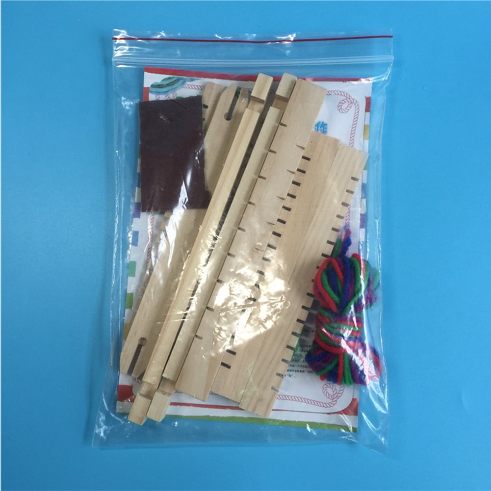 LNIMIKIY Hand Knitting Toy Weaving Machine DIY Mini Wooden Hand Eye Intelligence Develop Loom Kids Children Cultivate Patience With Accessories Eaducational Operational Ability Traditional