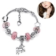 thumbnail image 2 of Shiny Crystal Rhinestone Charm Bracelet Bangle with Unicorn Pendant Gift Box Card Set for Women Girls, 2 of 9