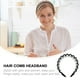 thumbnail image 3 of 2 diademas con peine para el pelo, peine con dientes, diademas onduladas, accesorios para el cabello para mujer, 3 of 5