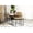 Brown 08, variant on Rectangular Coffee and End Table Set with Mango Wood Grain Finish, Space Saving Living Room Furniture, 2 Piece Set for Small Spaces