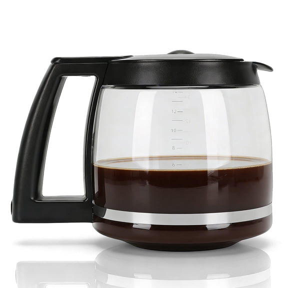 14-Cup Replacement Carafe Compatible with Cuisinart Coffee Maker Machine DCC-2200RC, DCC-2200, DCC-3200, DCC-3200P1, DCC-3200FR, DCC-3200CPAMZ, DCC-2600, DCC-2800, DCC-1800FR, CBC-7400, CBC-7000PC