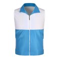 thumbnail image 2 of Womens Tank Tops- Women's Lightweight Fishing Vest, Color Block Casual Zip Up Utility Sleeveless Travel Hiking Golf Jackets with Pockets Sky Blue XXXXL, 2 of 5