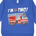 thumbnail image 3 of Inktastic I'm 2 Fire Truck 2nd Birthday Toddler Sweatshirt, 3 of 4