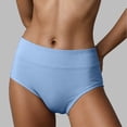 thumbnail image 2 of High Waist Seamless Thong Underwear for Women, Breathable Soft Stretch Fit, 6-Pack Everyday Wear Panties, 2 of 4