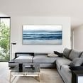 thumbnail image 5 of Large Abstract Green Seascape Handmade Oil Painting Thick Textured Beach Wall Art Home Decor Wall Decor Modern Living Room, 5 of 8