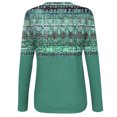 thumbnail image 5 of ICHUANYI Liquidación Tops para Mujer Casual Manga Larga Tops de Verano Camisetas con Estampado Camisetas con Cuello en V de Moda ICHUANYI WER202308231004, 5 of 5