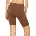 thumbnail image 3 of 2 Packs of Womens & Plus Soft Cotton Stretch Knee Length Leggings Fitness Sport Biker Shorts, 3 of 4