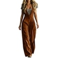 thumbnail image 6 of Edvintorg Women's Casual Loose Jumpsuits One Piece Sleeveless Wide Leg Long Rompers with Pockets Plus Size Clothes for Women, 6 of 8