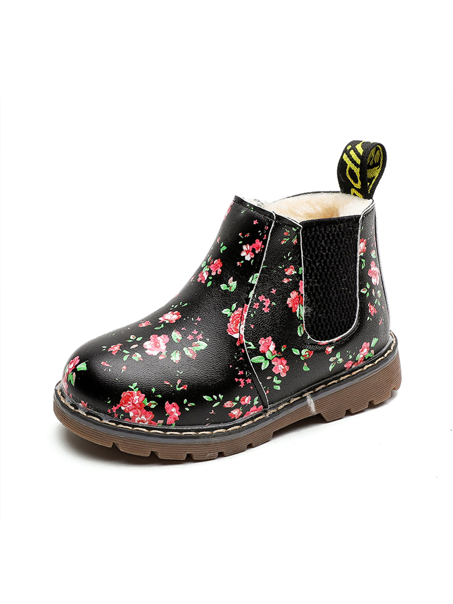 Girls Ankle Boots Girls Fashion Boots Girls Floral Print Boots Girls Boots Zip