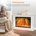 thumbnail image 2 of VINGLI  26" Electric Fireplace Inserts with APP & Remote Control, 1500W Recessed Stove Heater with 8H Timer, 3 Flame Colors, 5 Brightness for Indoor Use, ETL, 2 of 7