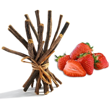 Aroma Depot Licorice Root Sticks 4 oz – Strawberry  Glycyrrhiza Glabra Root in Whole Stick Form, Product of Turkey