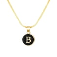 thumbnail image 1 of SIfdSeng Collier Initiale 26 Forme Ronde Chaîne Alphabet 26 Collier Alphabet A Z Initiale 26 Colliers Dorés pour Femmes Filles, 1 of 4